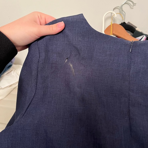 Rebecca Tatti Blue Denim Colored Office Dress - Picture 10 of 10